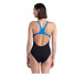 Fato de banho de Natação Arena Refletor Mulher Preto/azul