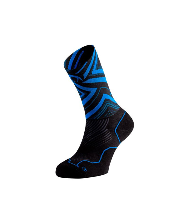 Meias de Lurbel Distance Iti Five Preto/Azul Royal