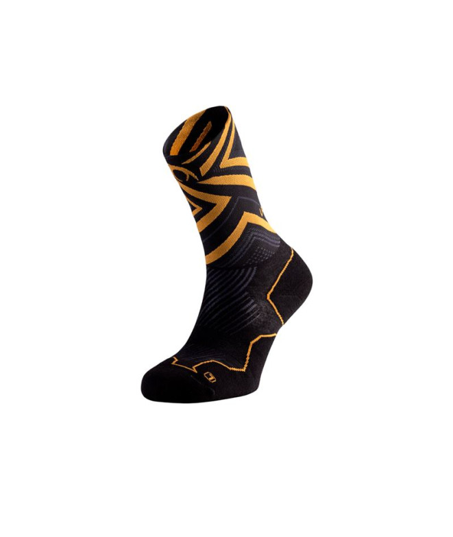 Meias de Lurbel Distance Iti Five Preto/Amarelo...