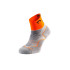 Meias de Lurbel Distance Three Cinza Gelo/Laranja