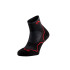 Meias de Trail Lurbel Desafio Three Preto/Vermelho