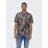 Camiseta Only & Sons Onskobe Reg Banana Leaf Preto Homem