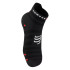 Meias Running de Compressport Pro Racing v4.0 Ultralight Run Low Preto