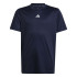 Camiseta Fitness adidas Infantil by Train Essentials Logo Regular Fit Azul