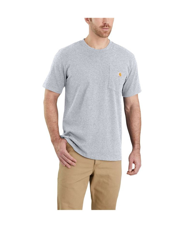 Camiseta Homem T-Shirt Carhartt K87 Pocket S/S...