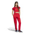 Camiseta adidas Mulher Tiro Cut 3 Band Cropped Vermelho