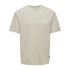 Camiseta Homem Only & Sons Onskylan Rlx Icon Forro prateado Bege