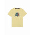 Camiseta Infantil Jack & Jones Jjsummer Smu Vibe Ss Crew Neck Amarelo