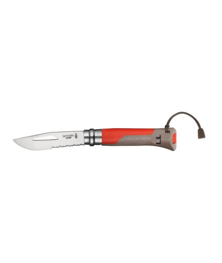 Montanha Canivete Opinel N°08 Earth - vermelho