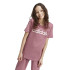 Camiseta adidas Menina Essentials Linear Logo Cotton Slim Fit Rosa