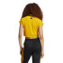 Camiseta adidas Mulher Tiro Cut 3 Band Cropped Laranja