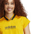 Camiseta adidas Mulher Tiro Cut 3 Band Cropped Laranja