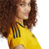 Camiseta adidas Mulher Tiro Cut 3 Band Cropped Laranja