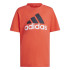 Conjunto adidas Set Infantil Pequeno logótipo Essentials e calções vermelhos