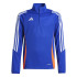 Moletom Futebol adidas Infantil da Tiro24 Training Azul/branco