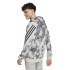 Casaco adidas Homem Future Icons 3-Stripes Aop Full-Zip Hoodie Cinzento