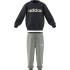 Conjunto adidas French Terry Infantil Essentials Lineage Blue