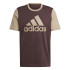 Camiseta adidas Homem Essentials Single Big Logo Castanho