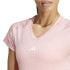 Camiseta adidas Mulher Aeroready Train Essentials Minimal Branding V-Neck Rosa