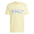 Camiseta adidas Homem House Of Tiro verão Linear Graphic Amarelo