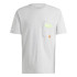 Camiseta adidas Homem Remoji Pocket Graphic Cinzento