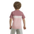 Camiseta adidas Infantil Little Tiberio 3-Stripes Colorblock Cotton Rosa
