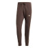 Calça adidas French Terry Homem Essentials Tapered Cuff 3-Stripes Castanho