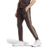 Calça adidas French Terry Homem Essentials Tapered Cuff 3-Stripes Castanho