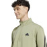 Moletom adidas Homem Future Icons 3 Band Half Zip Verde