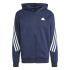 Casaco adidas Homem Casaco com capuz de 3 riscas com fecho integral Future Icons Azul
