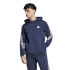 Casaco adidas Homem Casaco com capuz de 3 riscas com fecho integral Future Icons Azul