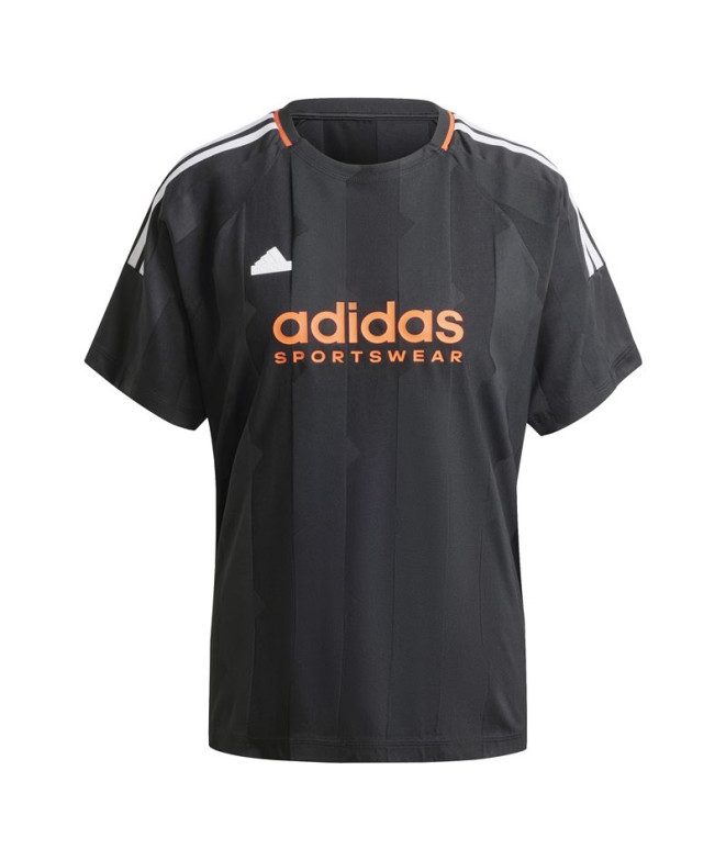 Camiseta adidas Mulher Tiro Cut 3 Band Jacquard...