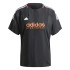 Camiseta adidas Mulher Tiro Cut 3 Band Jacquard Preto
