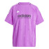 Camiseta adidas Mulher Tiro Cut 3 Stripes Jacquard Boyfriend Purple