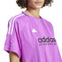 Camiseta adidas Mulher Tiro Cut 3 Stripes Jacquard Boyfriend Purple