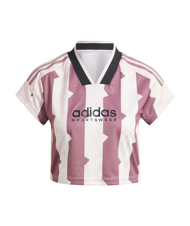 Camiseta adidas Mulher Tiro Cut 3 Stripes Print...