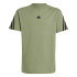 Camiseta adidas Infantil Future Icons 3 Stripes Verde
