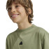 Camiseta adidas Infantil Future Icons 3 Stripes Verde
