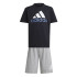 Conjunto adidas Logotipo Little Essentials e crianças preto