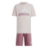 Conjunto adidas Infantil Logótipo Little Essentials e cor-de-rosa