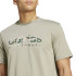 Camiseta adidas Homem Camo Linear Graphic Cinzento