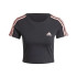 Camiseta adidas Mulher Essentials 3 Bands Baby Preto