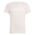 Camiseta adidas Menina Essentials Linear Logo Cotton Slim Fit Rosa