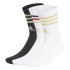 Meias adidas Infantil 3Stripes Cushioned Sportswear Crew 3 Pares Branco/Preto