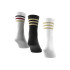 Meias adidas Infantil 3Stripes Cushioned Sportswear Crew 3 Pares Branco/Preto