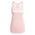 Camiseta adidas Top Mulher Tanque Essentials com logótipo solto Rosa
