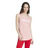 Camiseta adidas Top Mulher Tanque Essentials com logótipo solto Rosa
