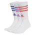 Meias adidas Infantil 3Stripes Cushioned Sportswear Crew 3 Pares Branco