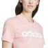 Camiseta adidas Mulher Essentials Slim Logo Rosa