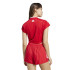 Camiseta adidas Mulher Tiro Cut 3 Stripes Cropped Jersey Vermelho